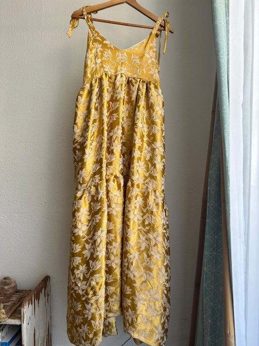 Golden maxi dress