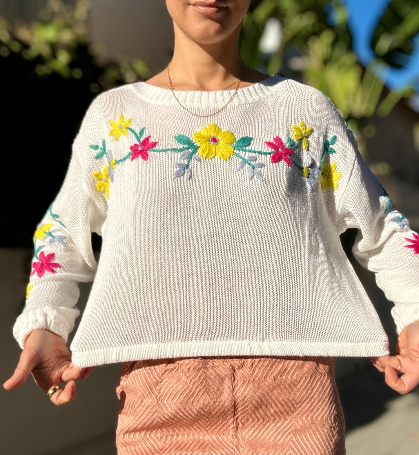 Flower sweater