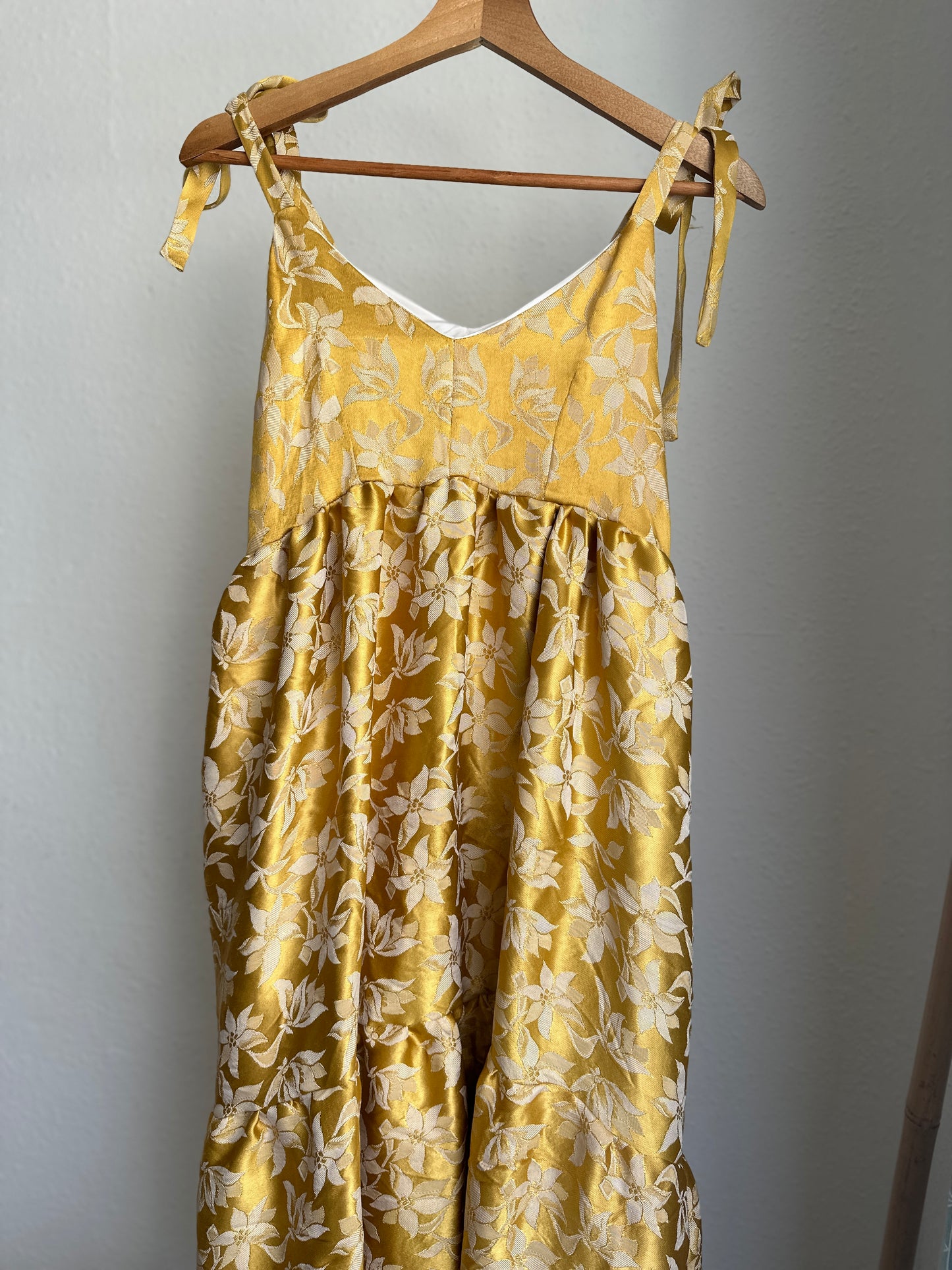 Golden maxi dress