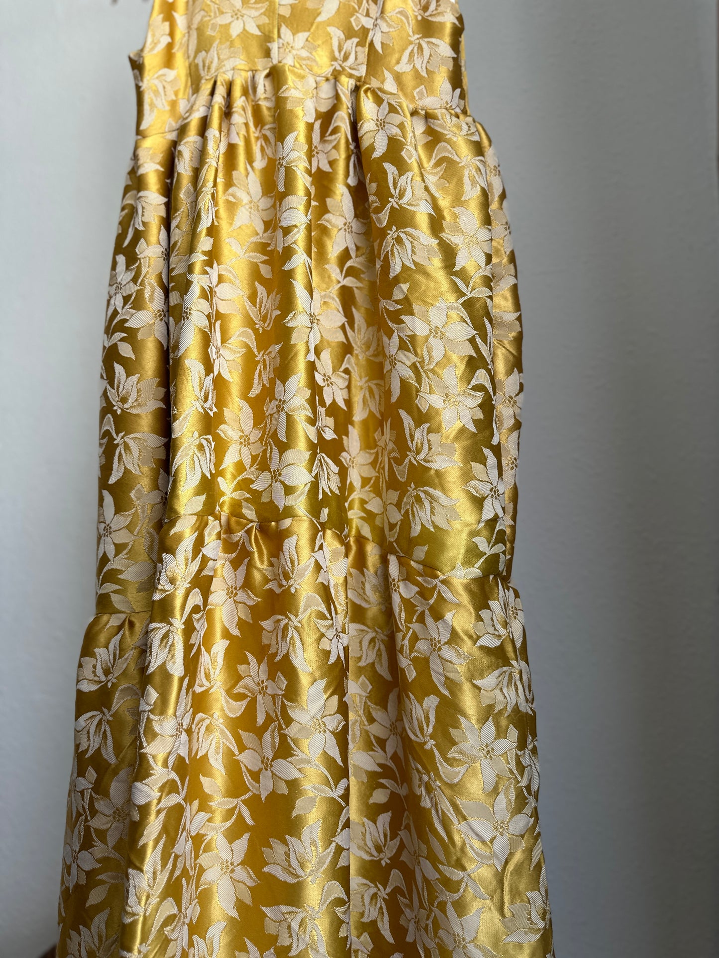 Golden maxi dress
