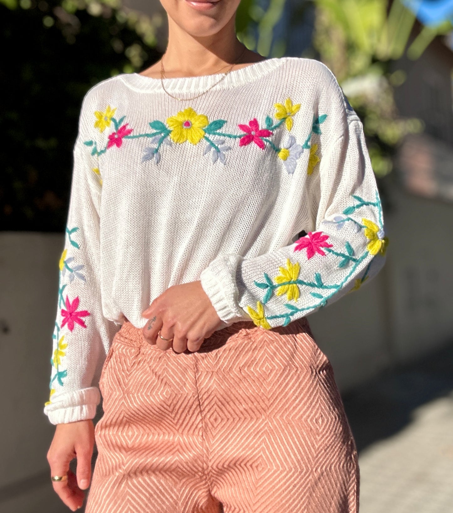 Flower sweater