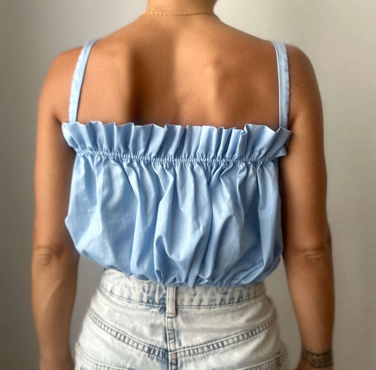 Baby blue top