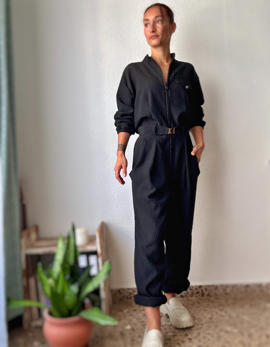 Black jumpsuit