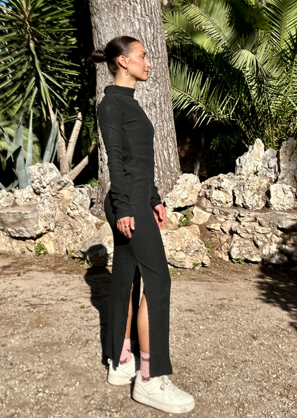 Black maxi dress