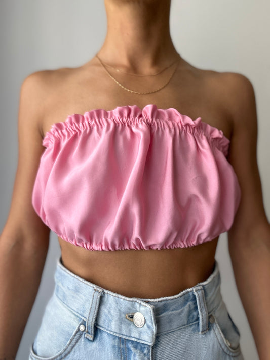 Pink bra top