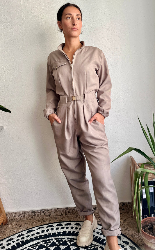 Beige jumpsuit