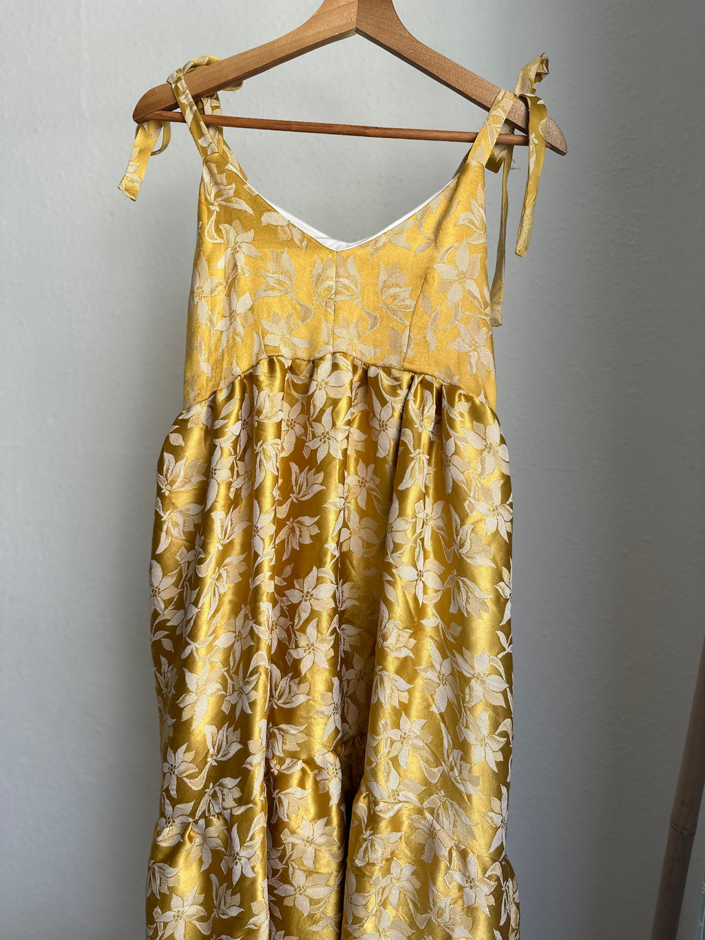 Golden maxi dress
