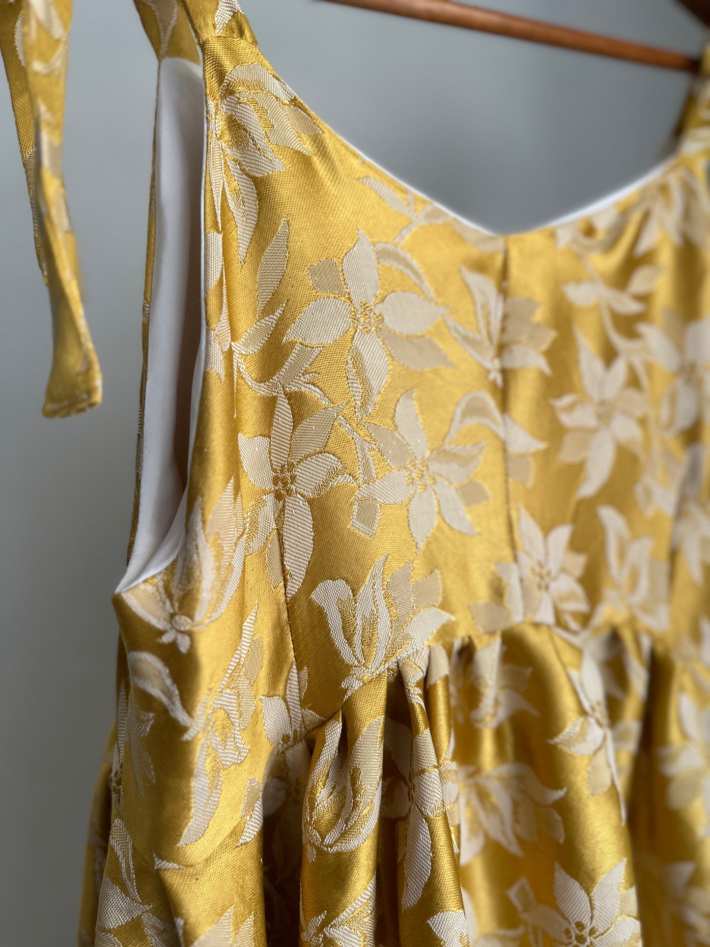 Golden maxi dress