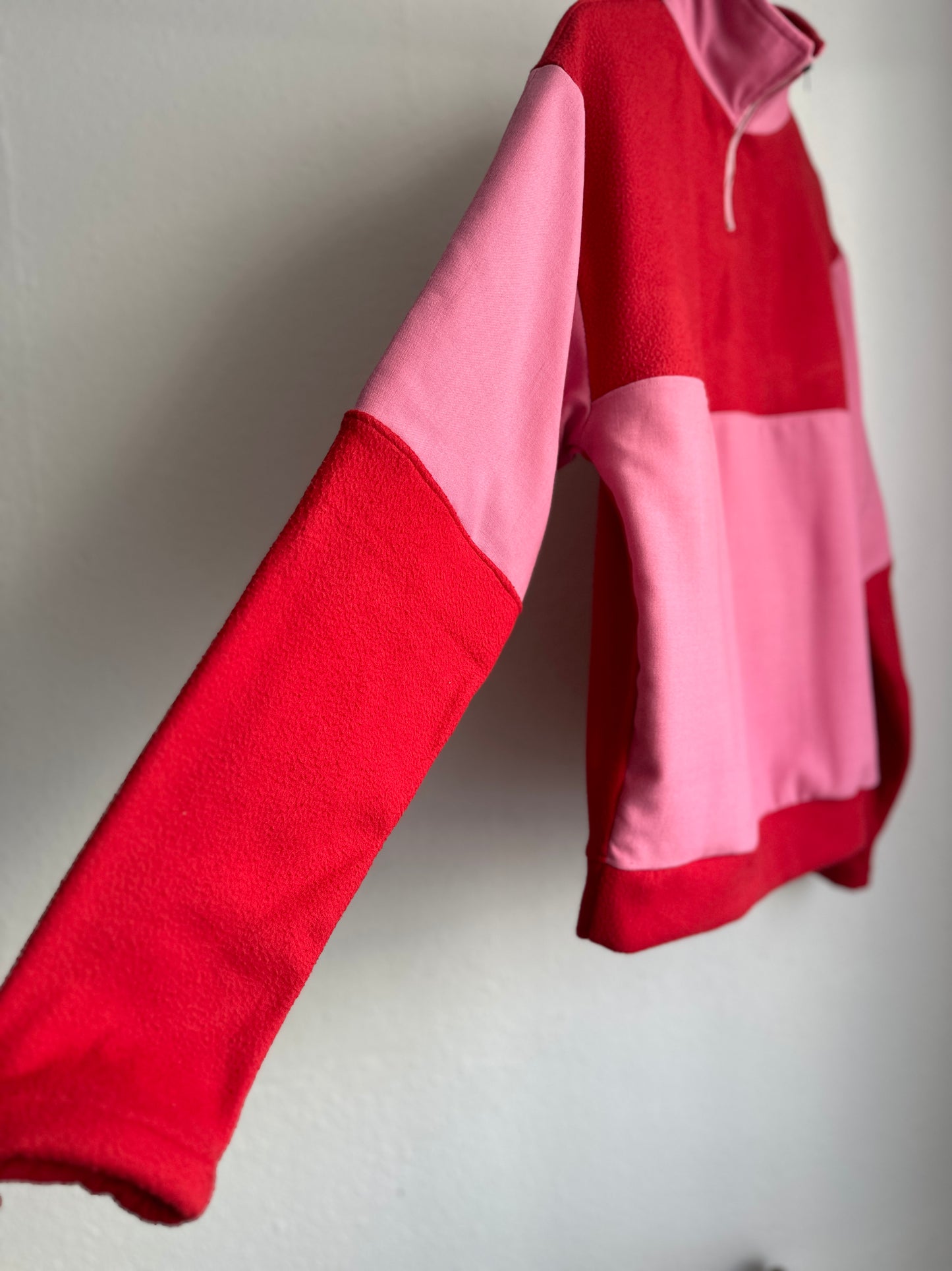 Red and pink sweatshirt