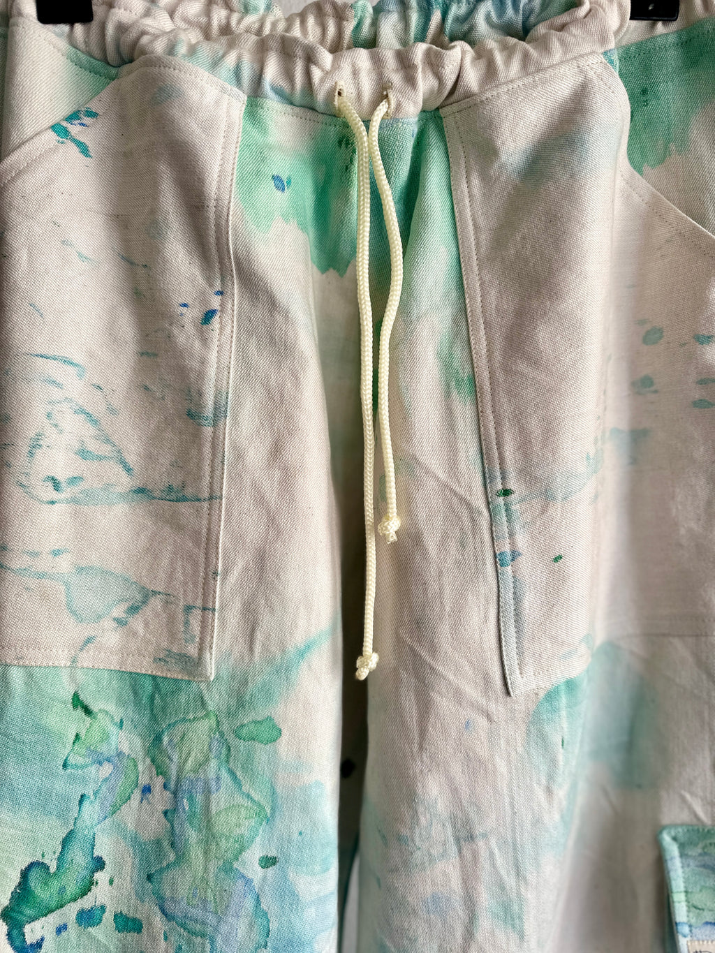 Ice dye cargo pants
