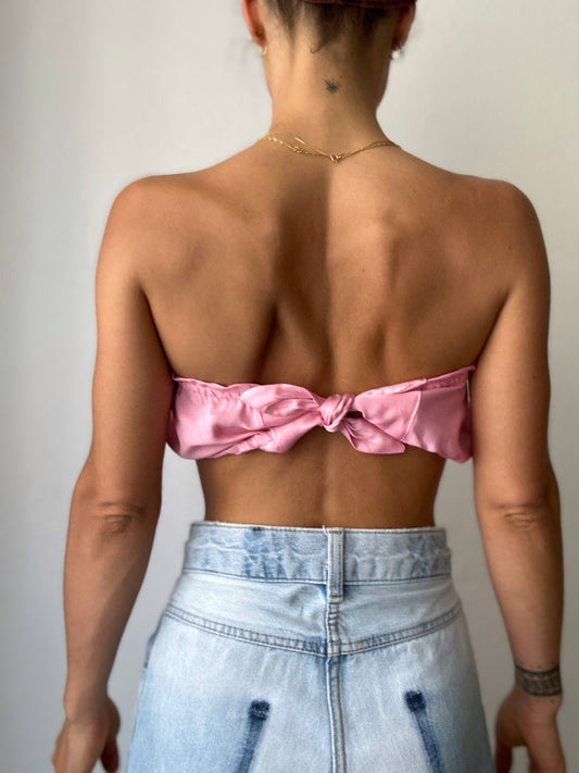Pink bra top