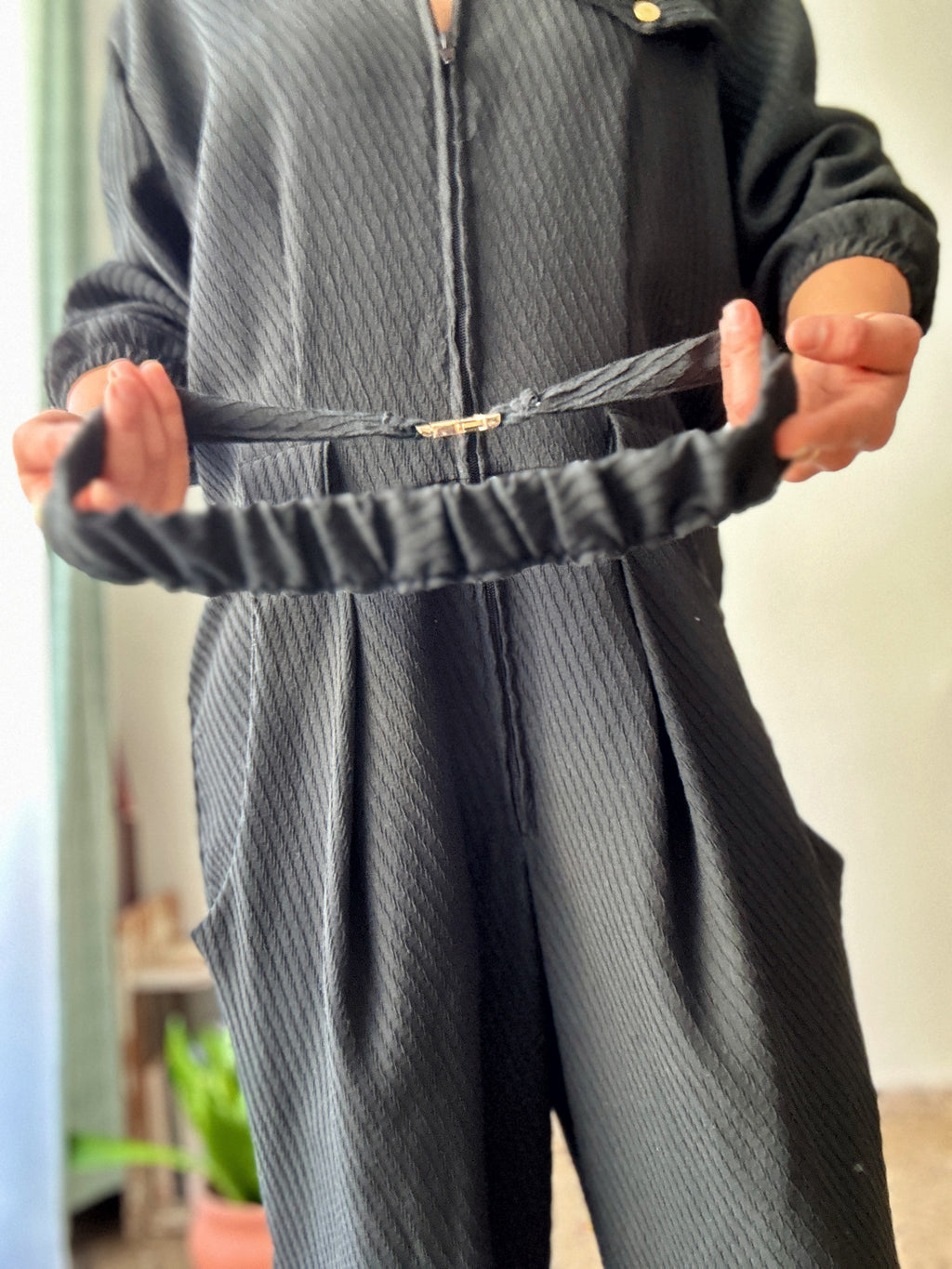 Black jumpsuit