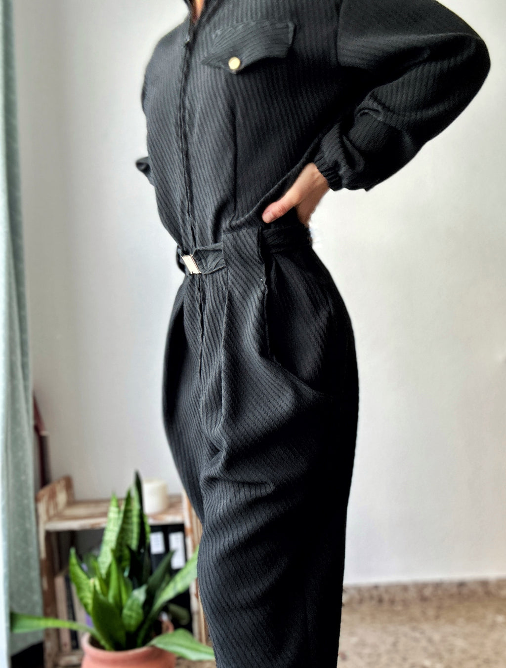 Black jumpsuit